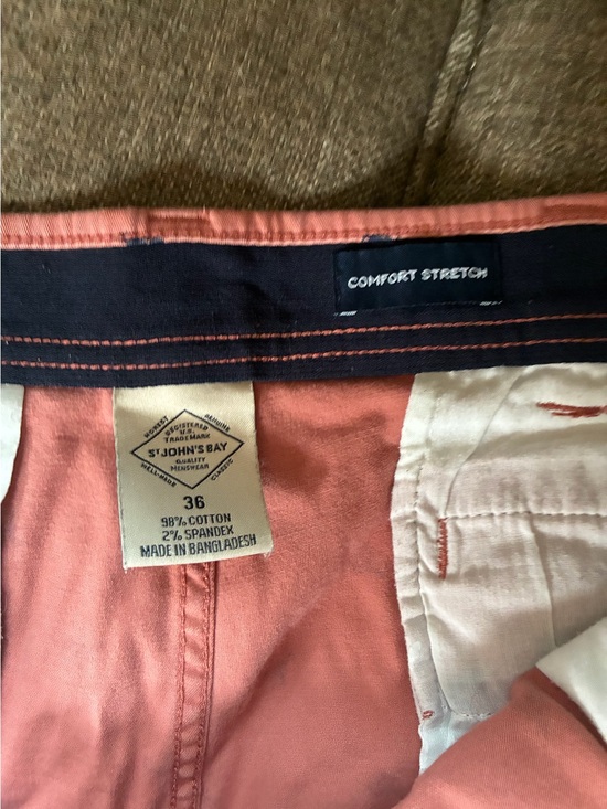 St. John's Bay Other - St. John's Bay Men's Comfort Stretch Lobster Print Coral Pants - 36